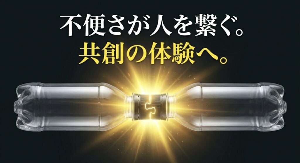 不便さが人を繋ぎ、共創の体験へ導くマーケティング戦略のまとめスライド
